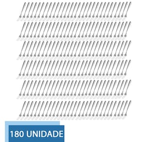 Conjunto De Garfos 180Peças Talheres Polido Restaurante Bar