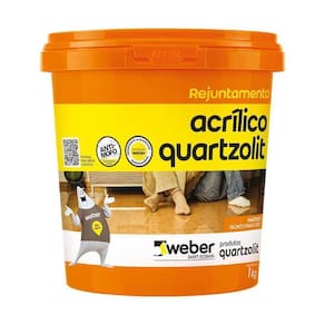 Rejunte Acrílico Quartzolit Weber 1 Quilo Branco