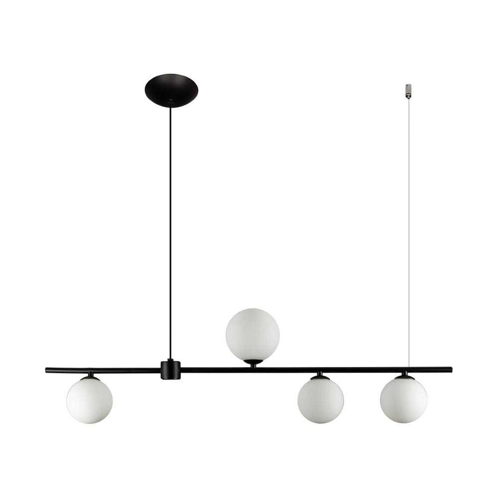 Pendente Orbit 4 Globos Pdh1539pt Studioluce + 4X Led G9 Bf St2423