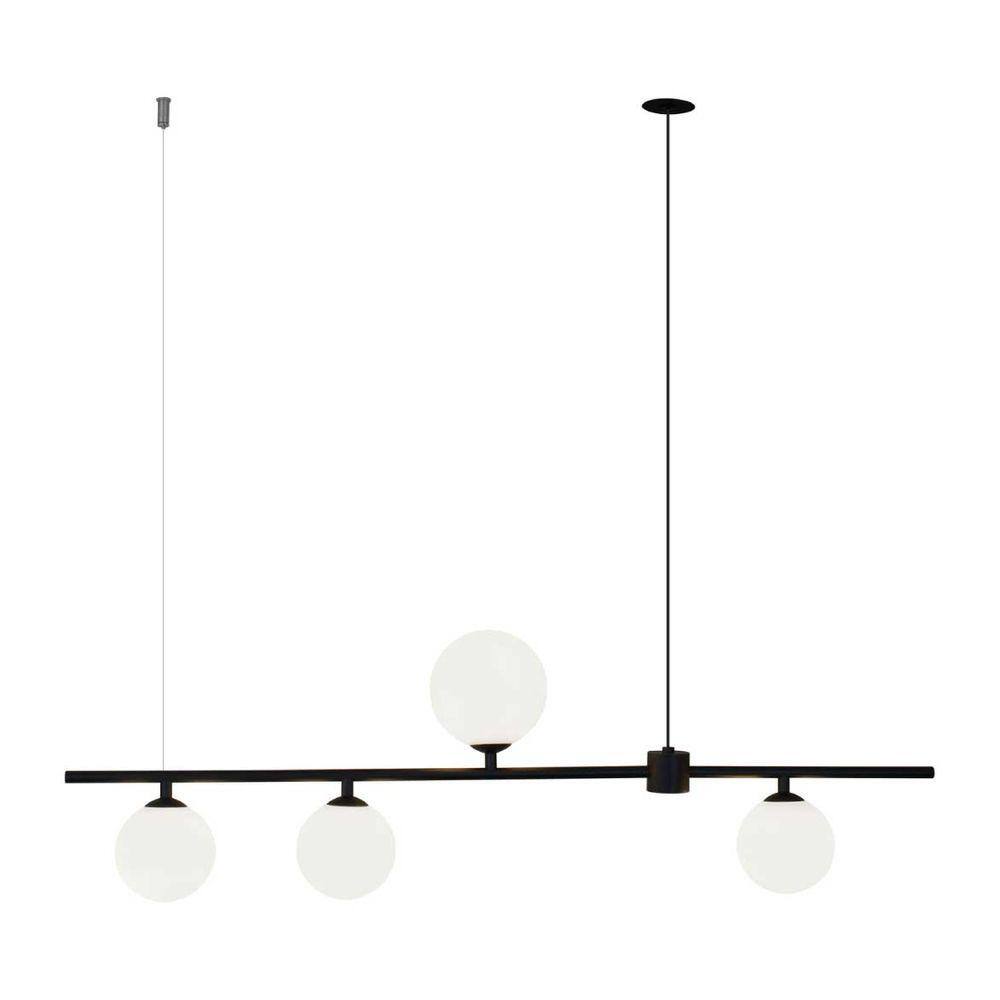 Pendente Orbit 4 Globos Pdh1539pt Studioluce + 4X Led G9 Bq St2423