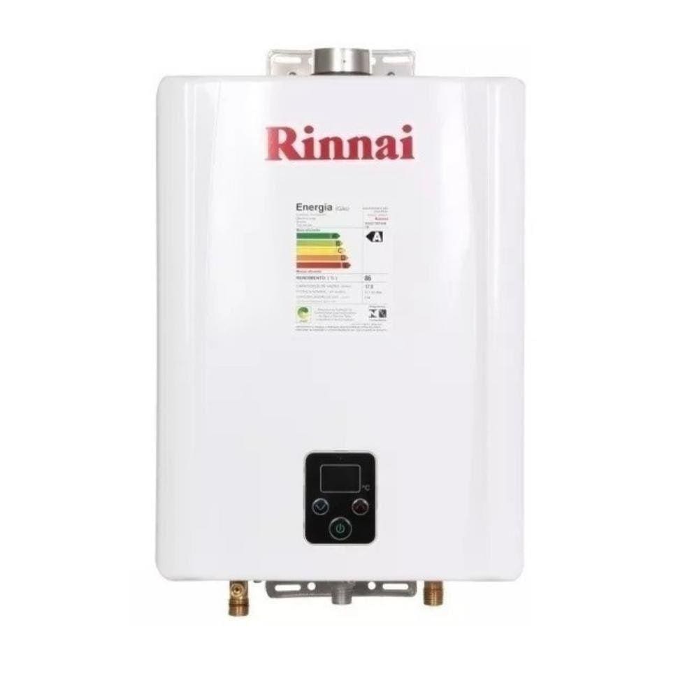 Aquecedor De Água Gás Glp Rinnai Reue 17L Exaustão Forçada