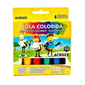Cola Colorida Cores Acrilex 23G