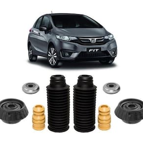 2 Kit Coxim Batente Dianteiro Honda New Fit 2009 2010 2011