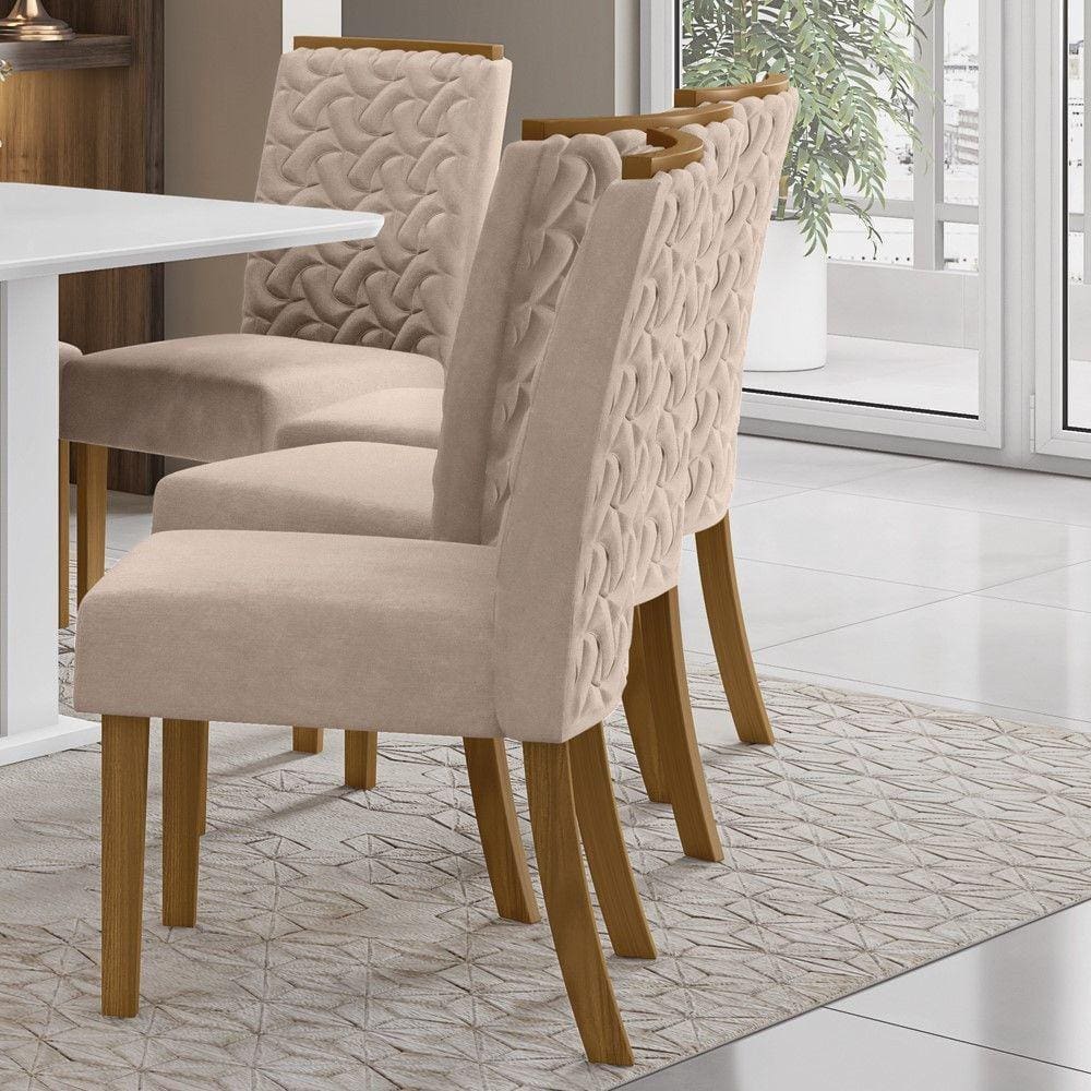 Conjunto 02 Cadeiras Estofadas Carina Henn