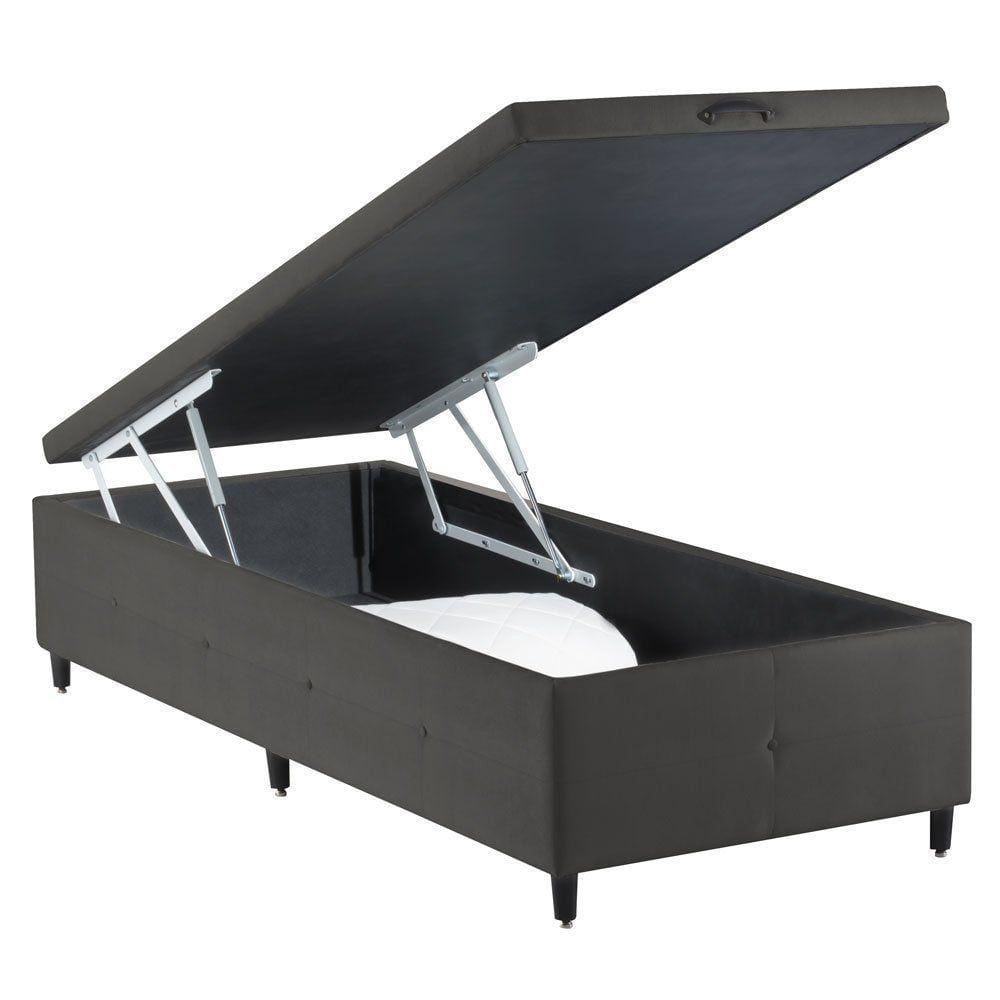 Base para Cama Box Solteiro com Baú S. Design p/ Colchão 88cm