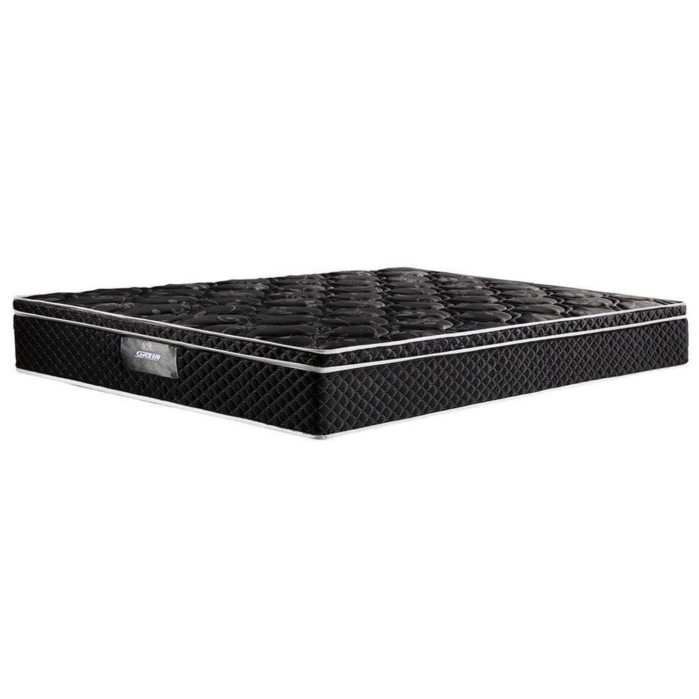 Colchão Queen Size Perola Negra 158X198X32Cm Eps Molas Ensacadas Gazin Preto
