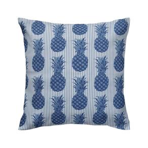 Capa de almofada VivaIN estampa abacaxi azul semi impermeável