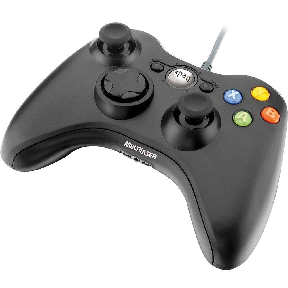 Controle Multilaser JS063 com Fio Dual Shock PC e XBox360