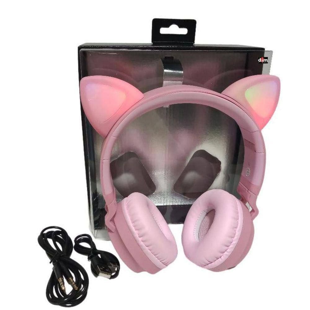 Fone Gatinho Com Led Bluetooth