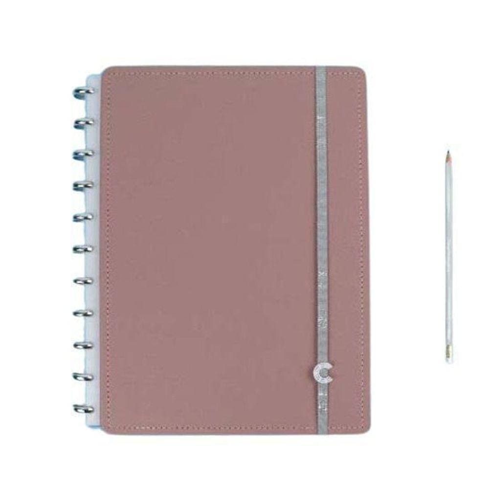 Caderno Chic Nude Grande Caderno Inteligente