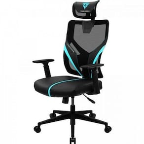 Cadeira Ergonomic Yama1 Preta/ Cyan Thunderx3