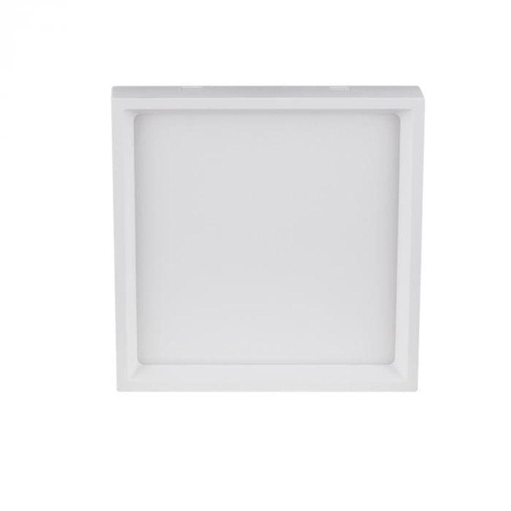 Plafon De Sobrepor Led Deep Recuado Quadrado 4000K 24W