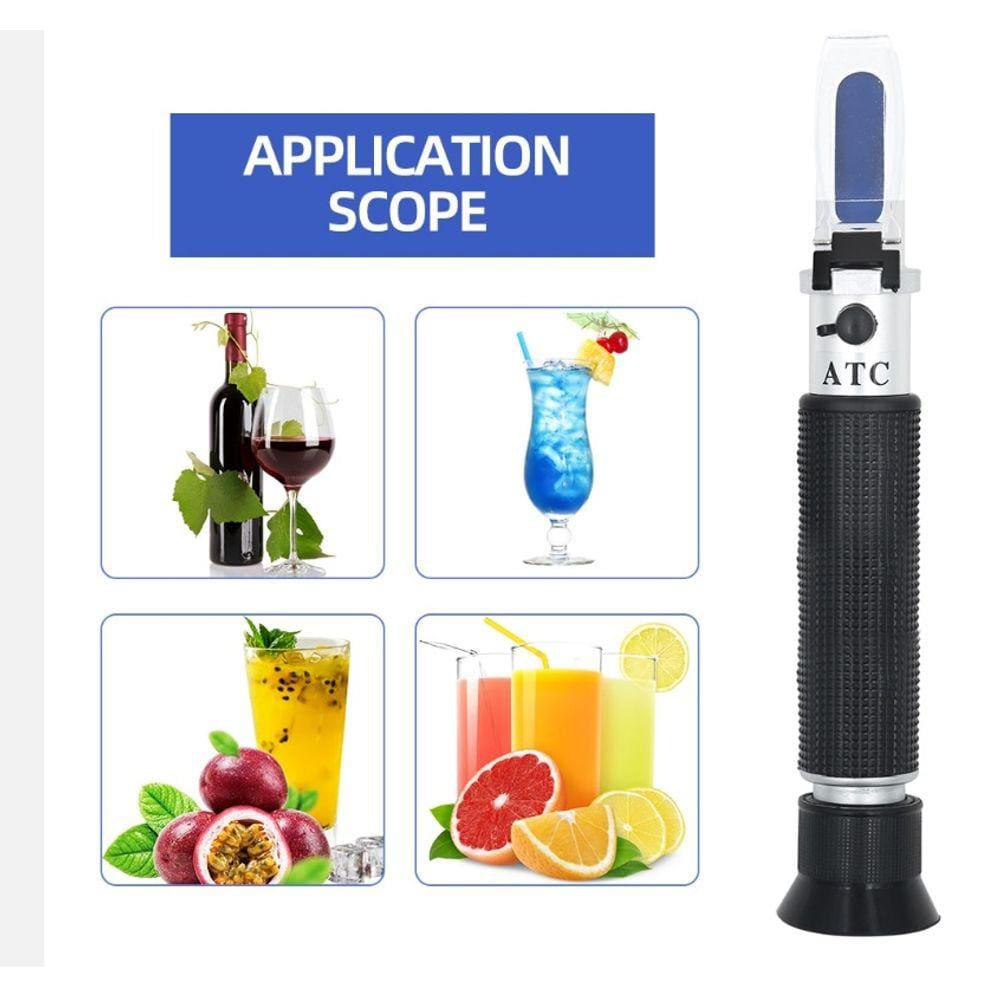 Refratômetro 0 - 80% Álcool P/ Bebida Destilada Teor Alcoólico