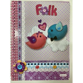 Caderno 10 Matérias Folk Cadersil