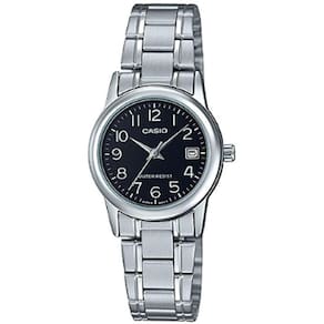 Relógio Feminino Casio Ltp-V002D 1Bu Prata Aço Analógico