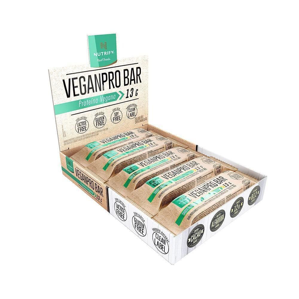 Veganpro Bar Nutrify 10Un 40G - Cacau