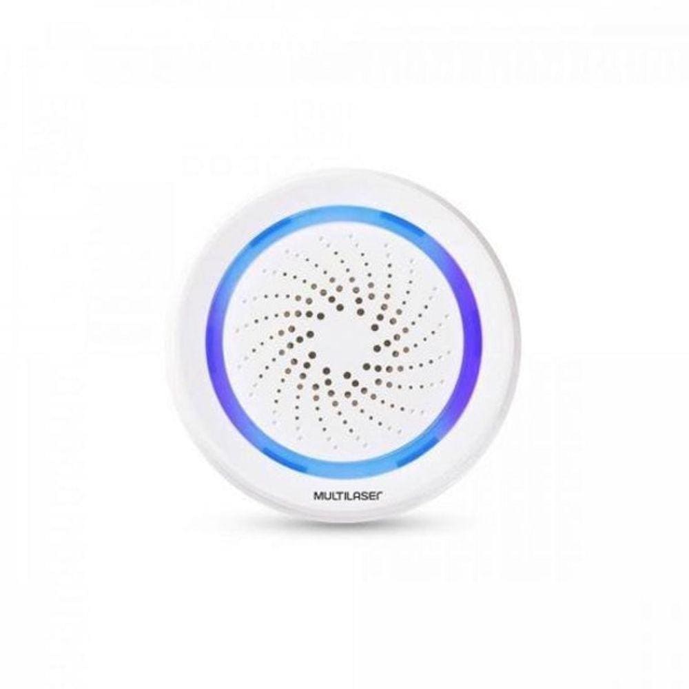 Sirene De Alarme Inteligente Wi-Fi Se232 Branca Multilaser