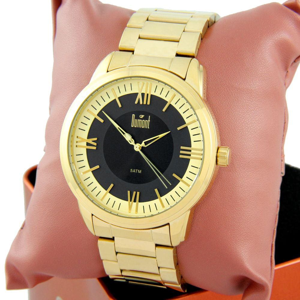 Relogio Dumont Masculino Dourado Du2035mnq/4P