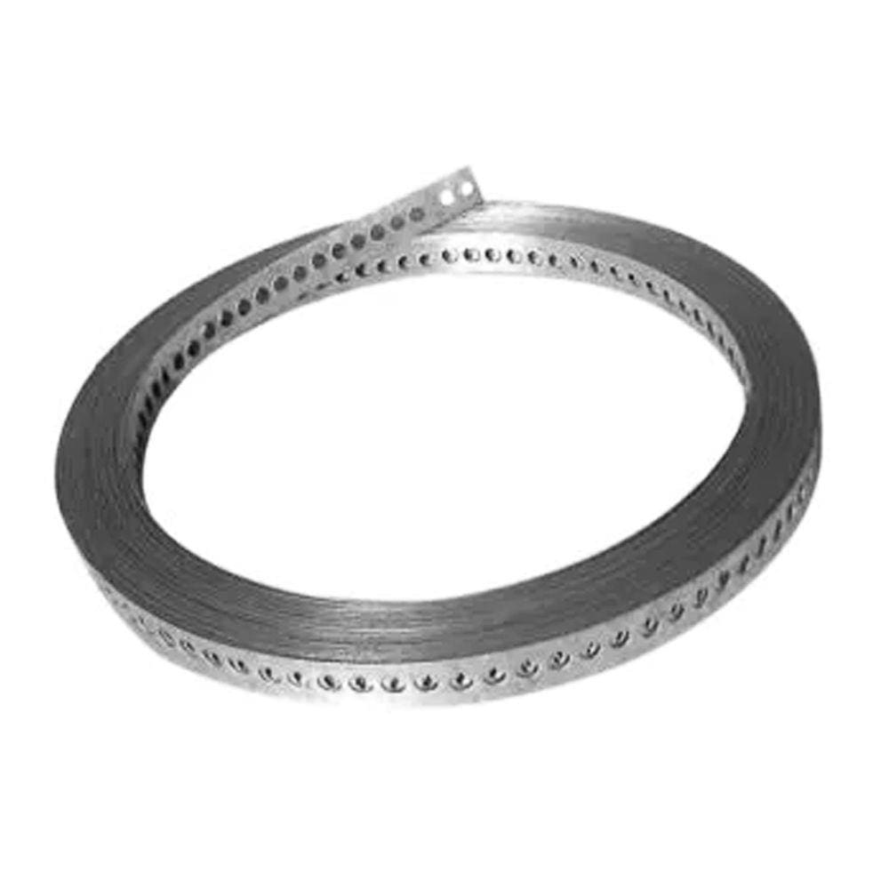 Fita aço perfurada 19mm x 0,40mm x 10m - Ancora