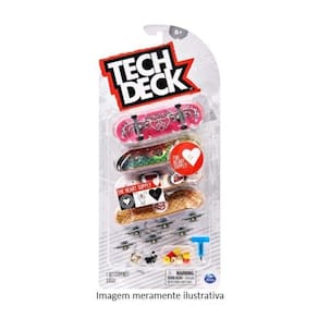 Tech Deck Kit 4 Skate De Dedo The Heart Supply - Sunny 2891