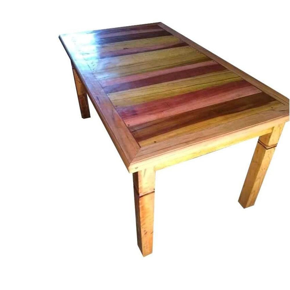 Mesa Avulsa 2,50x0,90 De Madeira De Demolição Moveis Rusticos Divecchio