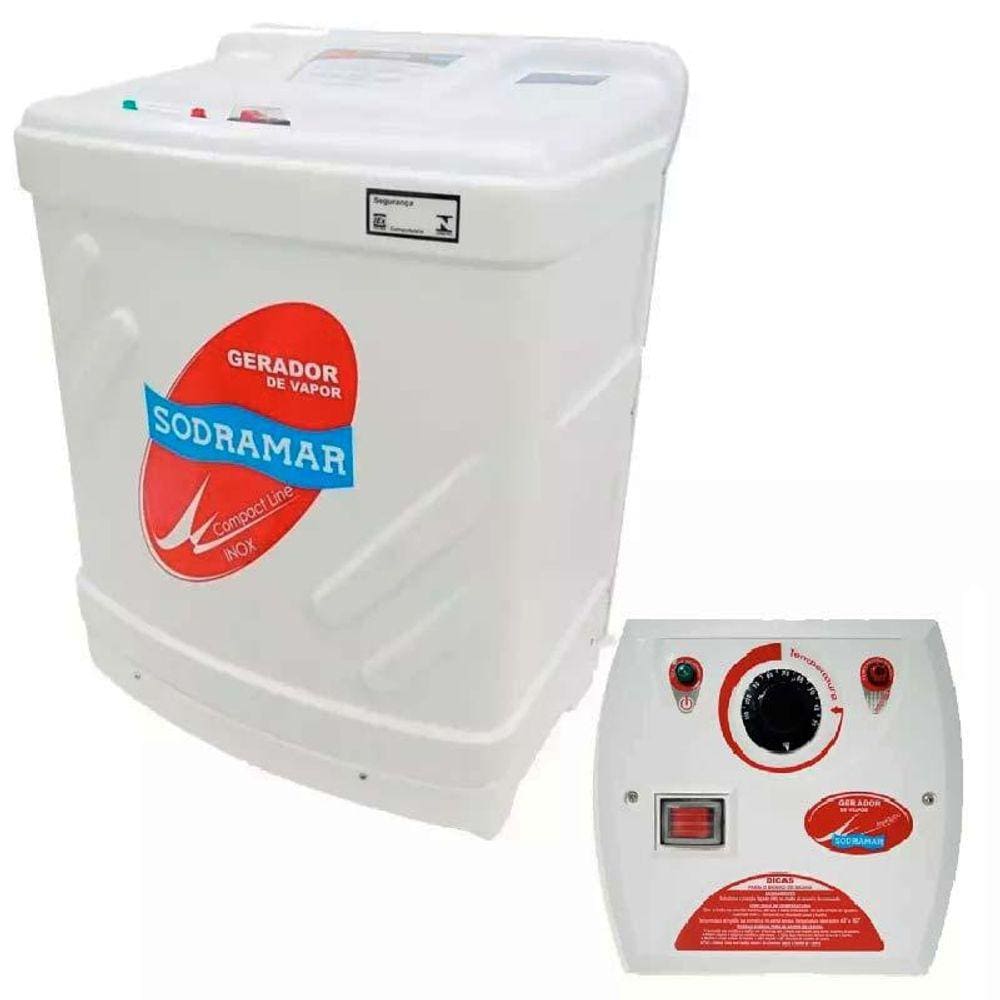 Gerador de Vapor Inox para Sauna 12,0Kw 220V c/ Quadro Analógico SODRAMAR
