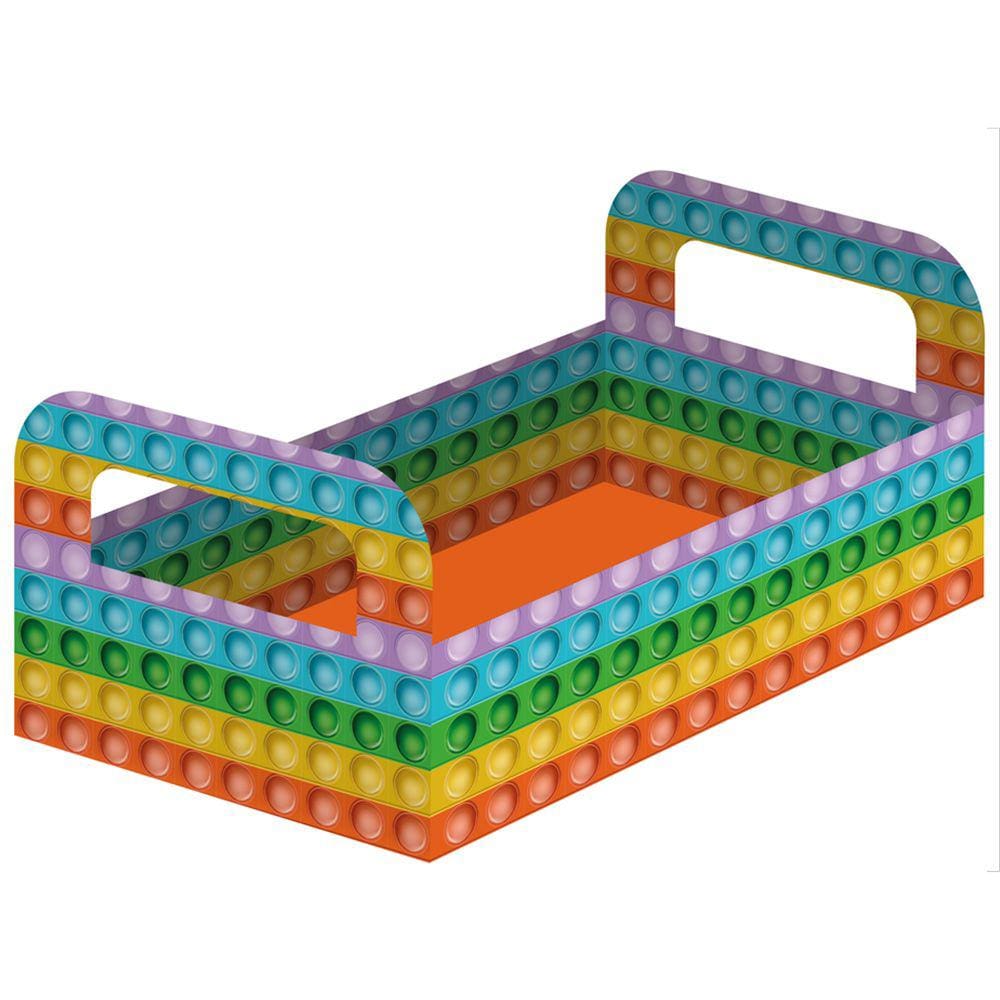 Cesta de Papel Pop It 19cm x 13cm  x 5cm