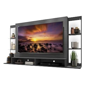 Painel com Espelho para TV até 60" Multimóveis Nairóbi FG3150 Grafite