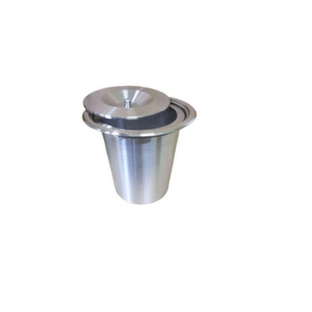 Lixeira De Embutir Pia 5 Litros Inox