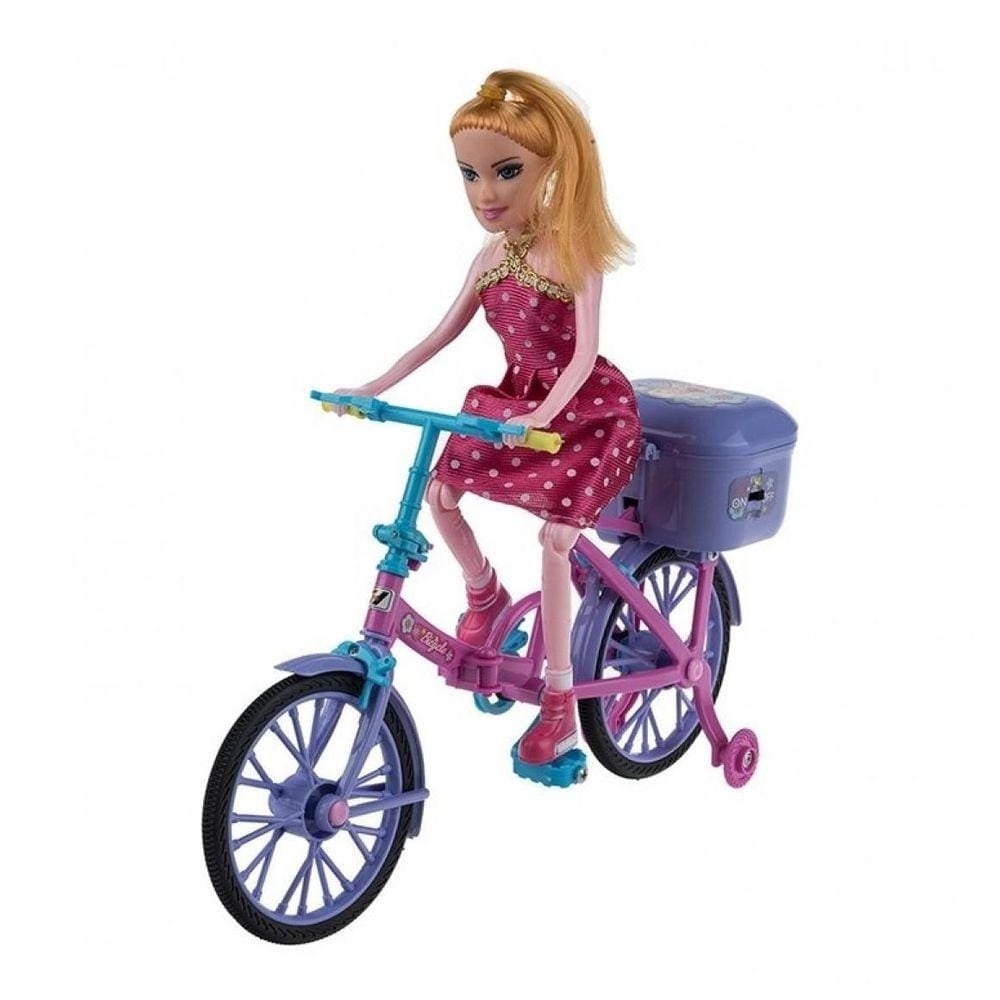 Boneca Barbie Ciclista Com Bicicleta Hby28 - Mattel