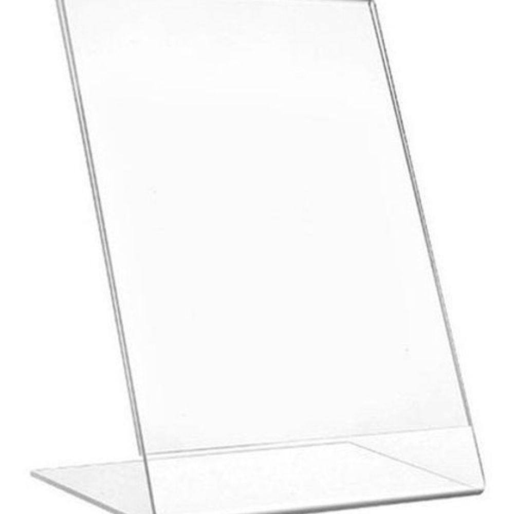 Display Expositor Acrilico A4 Porta Folha Mesa 30X21 2 Pcas