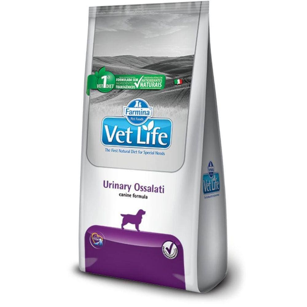 Ração Vet Life Urinary Ossalati Cães Adultos 10,1Kg