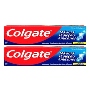 Kit 2 Creme Dental Colgate Máxima Proteção Anticáries 90g
