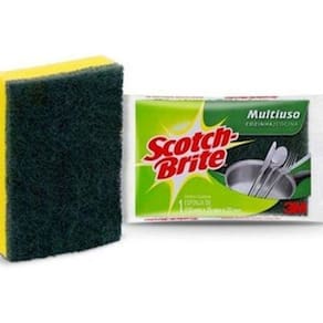 Kit Esponja Dupla Face Antiaderente Scotch Brite 10Un 3M
