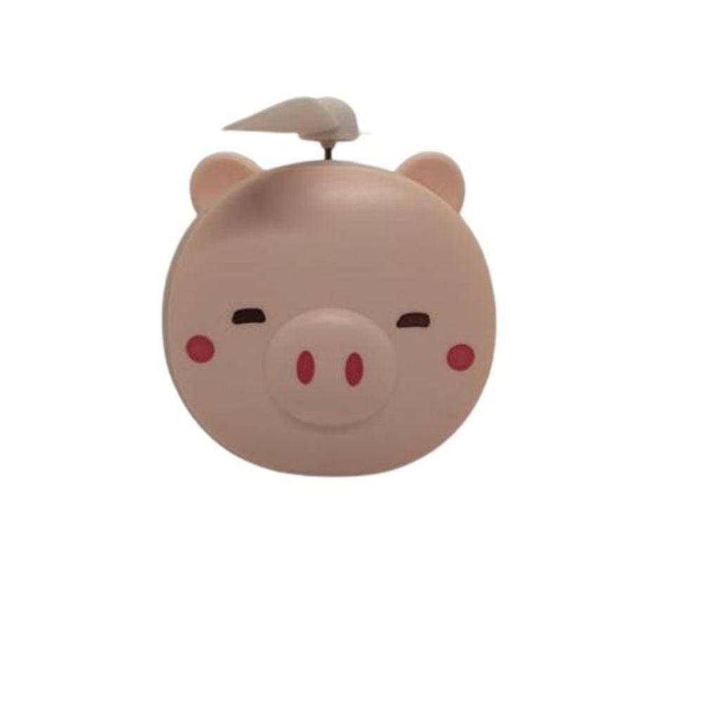 Porquinho Espelho Ventilador Led Portatil