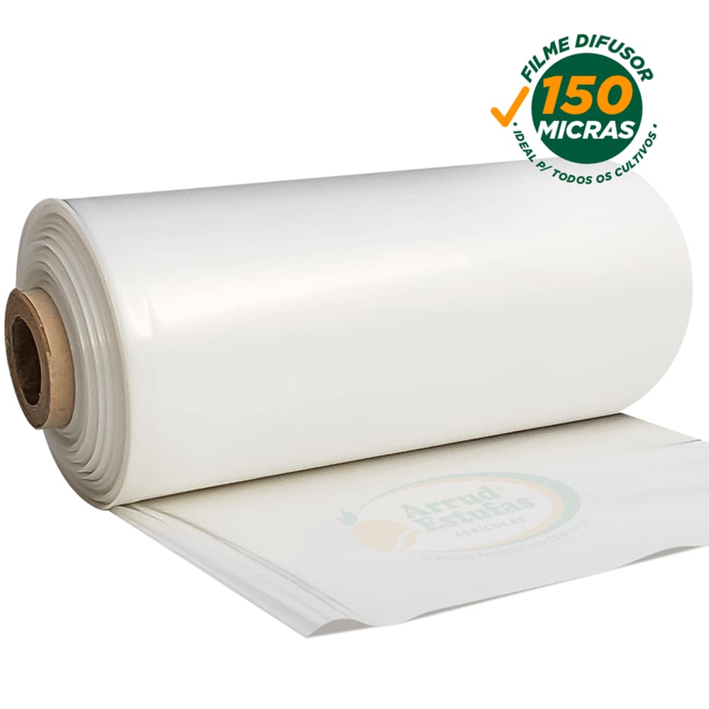 Lona Para Estufa Filme Plastico 150 Micras Difusor 8X75m