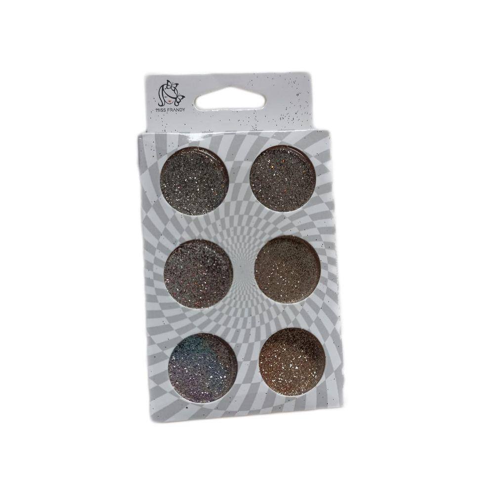 Glitter Fino Purpurina Para Decorar Unha Ouro Prata - 06 Und