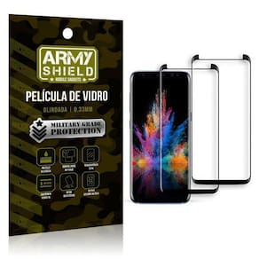 Kit 2 Películas De Vidro Curvada Samsung S9 Plus -Armyshield