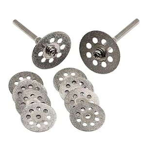 Disco De Corte Diamantado Com Furo 10 Un Para Micro Retífica
