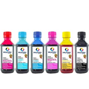 Tinta Corante InkPrinter para Impressora Epson (6x250ml)