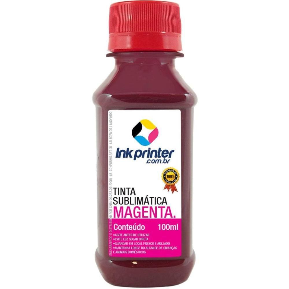 Tinta Sublimática InkPrinter Magenta Para Sublimação (100ml)