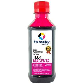Tinta para Epson L200 - Magenta - Compatível InkPrinter (T664 - 250ml)