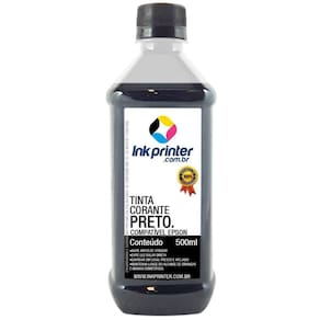 Tinta Corante InkPrinter Preta para Impressora Epson (500ml)
