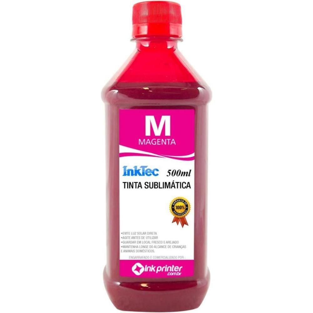 Tinta Sublimática InkTec Para Sublimação - Magenta (500ml)