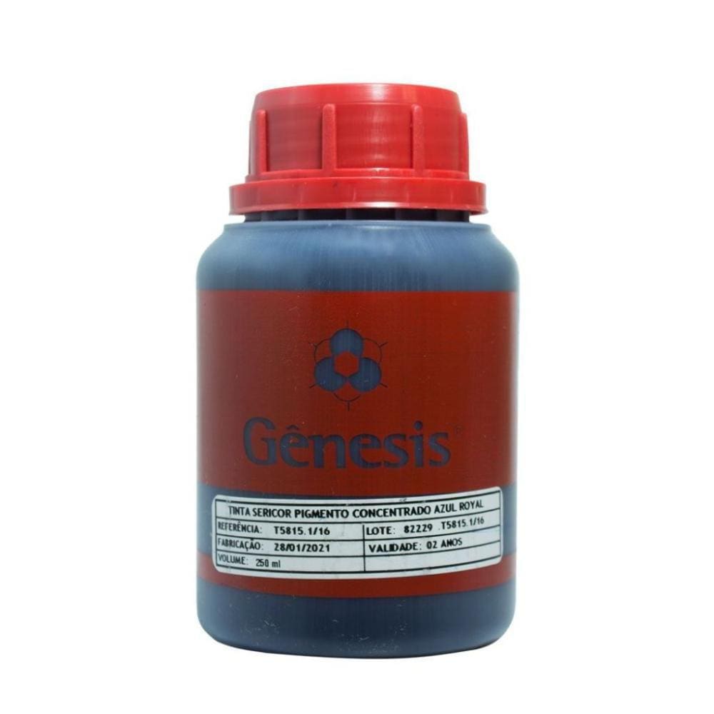 Sericor Pigmento Concentrado Azul Royal Gênesis para Tintas de Serigrafia a Base D`água (250ml)