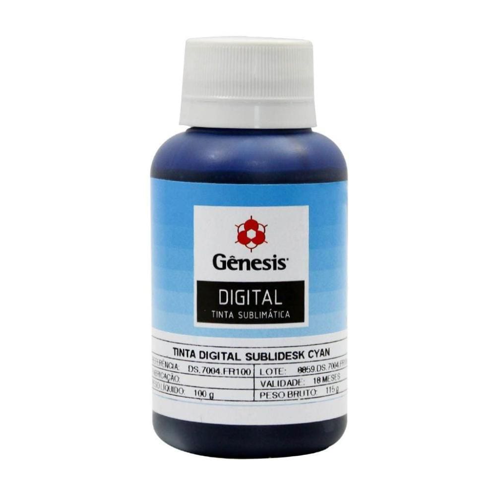 Tinta Sublimática Gênesis Ciano (100ml)