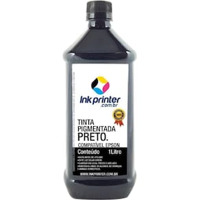 Tinta InkPrinter Preta Pigmentada para Impressora Epson (1 litro)