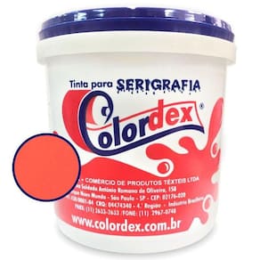 Tinta para Serigrafia Colordex Hidrocolor Mix Laranja Fluor (900ml)