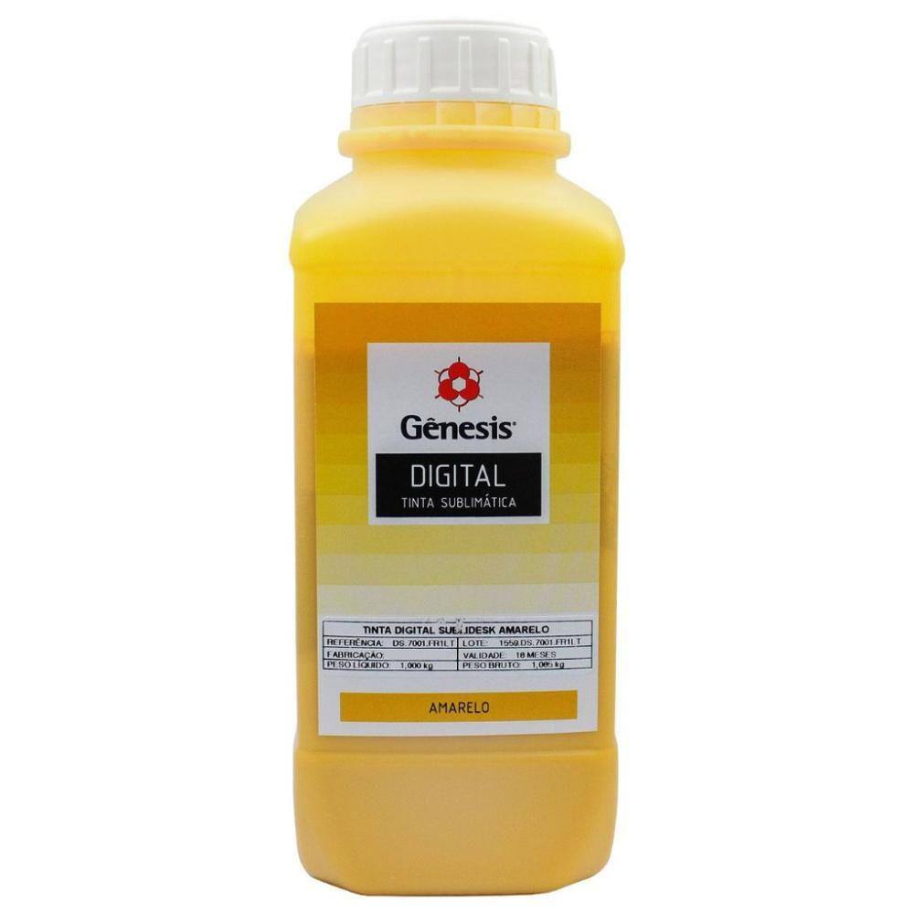 Tinta Sublimática Gênesis Para Sublimação Amarela