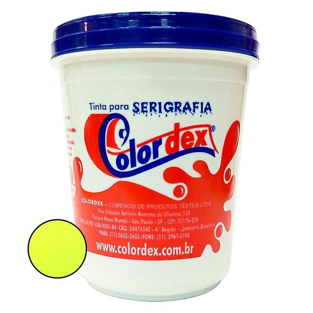 Pigmento Colordex para Tintas de Serigrafia a Base D`água - Amarelo Fluorescente (250ml)